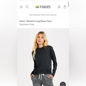 Vuori Daydream Crew, Size Small